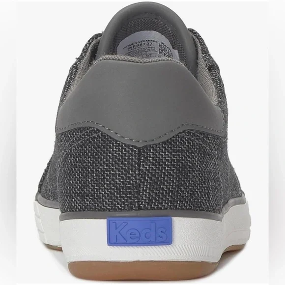Keds Center III Canvas Lace Up in Gray Charcoal Tweed - Picture 5 of 12